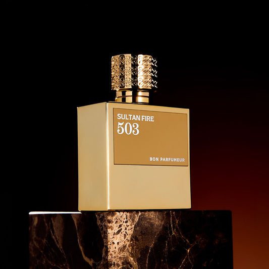 Bon Parfumeur 503 Sultan Fire Elixir, saffron hazelnut fragrance – alternate view
