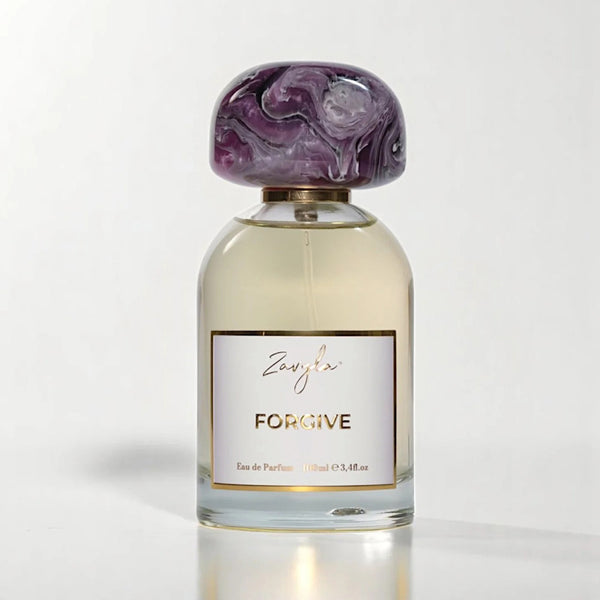 Zavyla Forgive perfume bottle – black pepper, red fruits, pineapple and jasmine with amber and vanilla