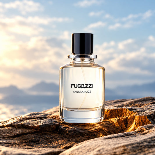 Fugazzi Vanilla Haze Extrait de Parfum, dark vanilla gourmand fragrance – alternate view