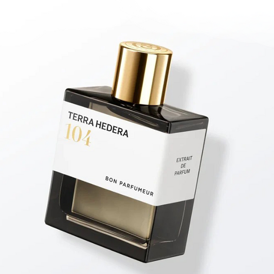 Bon Parfumeur 104 Terra Hedera Extrait de Parfum 100ml bottle – green floral with hyacinth, ivy and galbanum