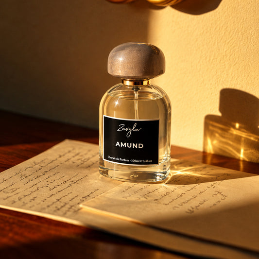 Zavyla Amund perfume, almond, tobacco, vanilla and chocolate gourmand fragrance – alternate view