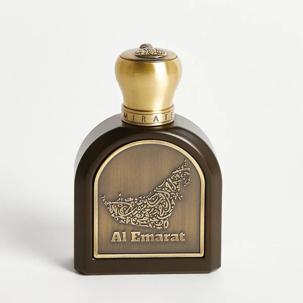 Emirates Pride Al Emarat perfume bottle – saffron oud with musk, cedarwood and sandalwood