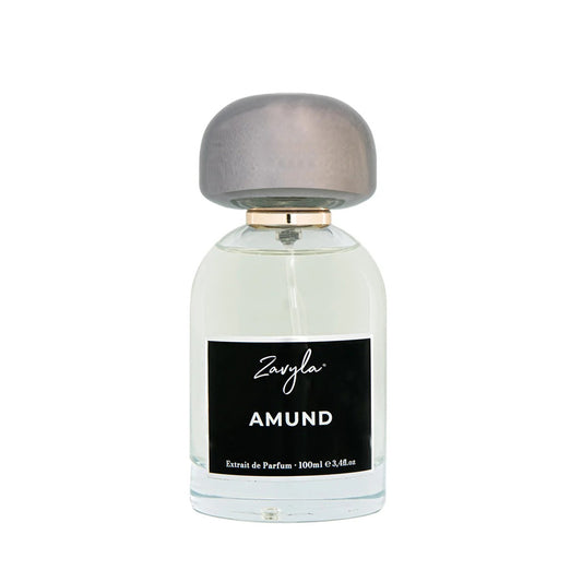Zavyla Amund perfume bottle – almond, tobacco, vanilla and chocolate gourmand with tonka and woods