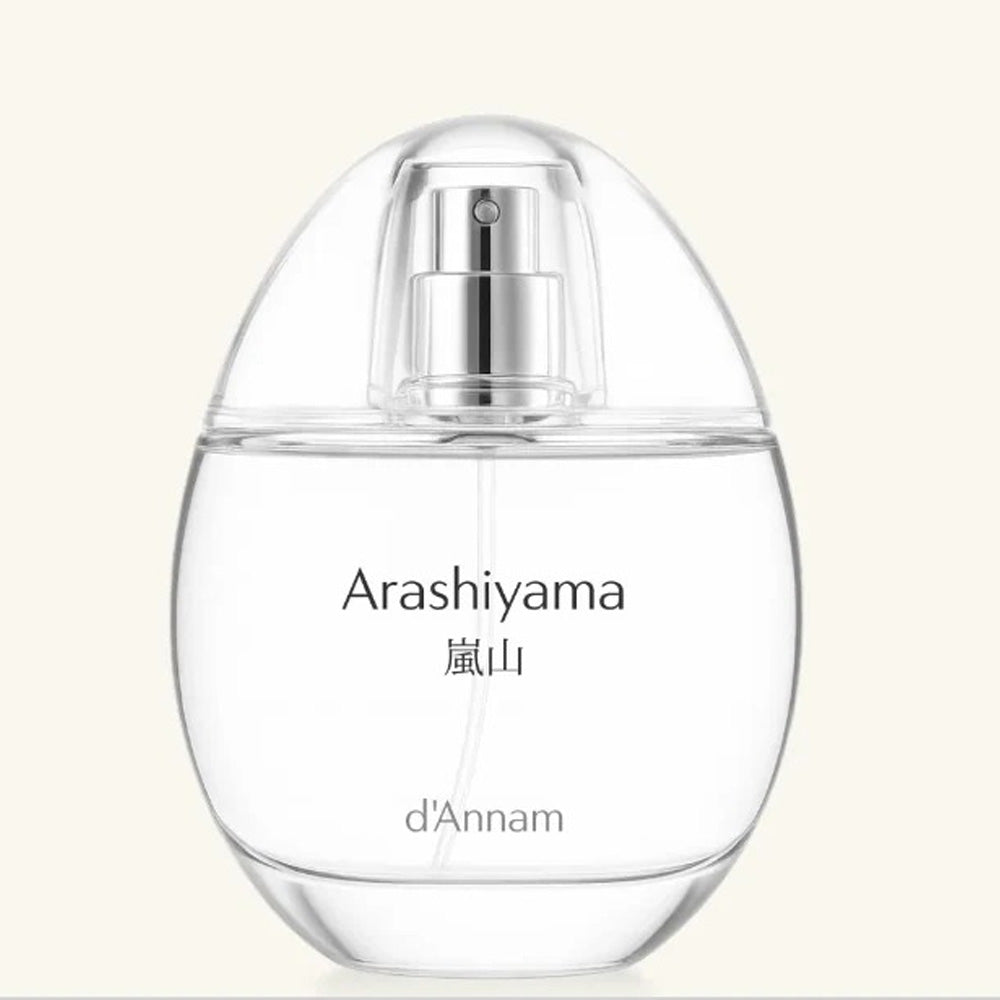 d'Annam Arashiyama perfume bottle – green bamboo and rain with fresh grass and violet