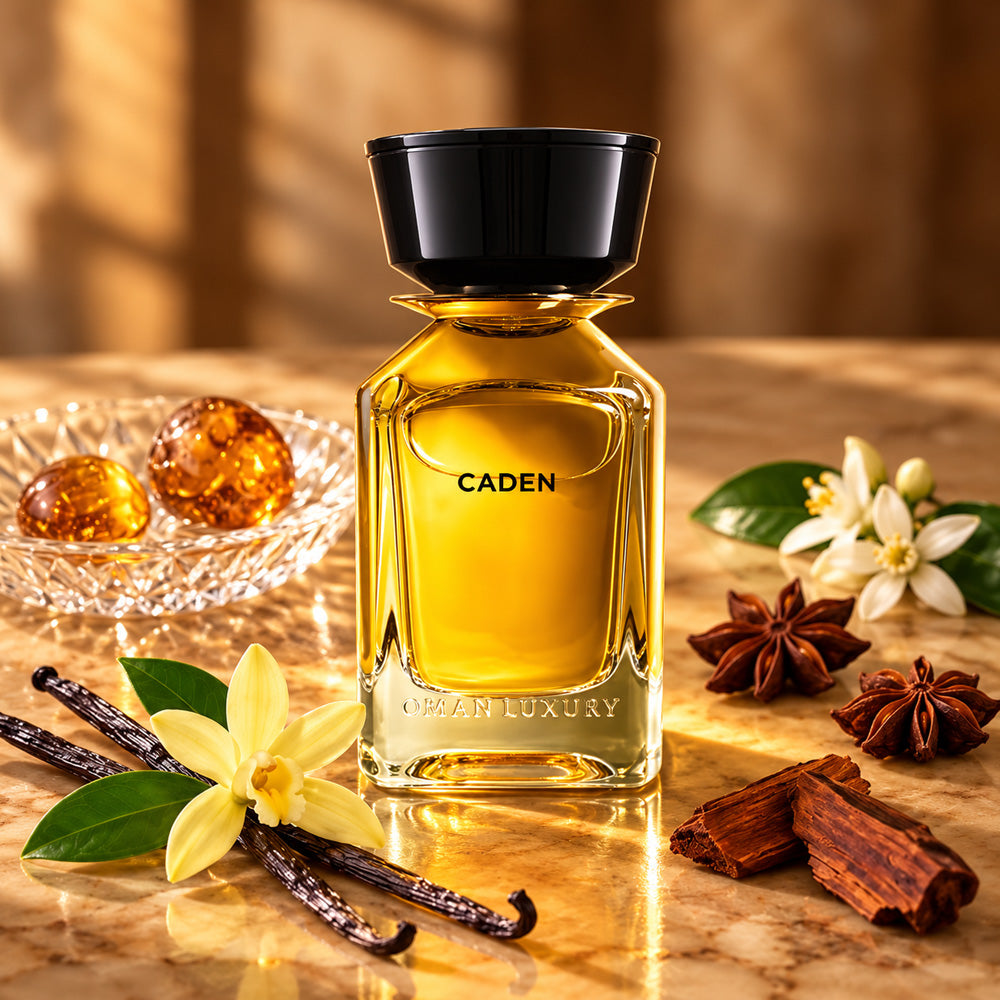 Omanluxury Caden Eau de Parfum, smoky vanilla fragrance – alternate view