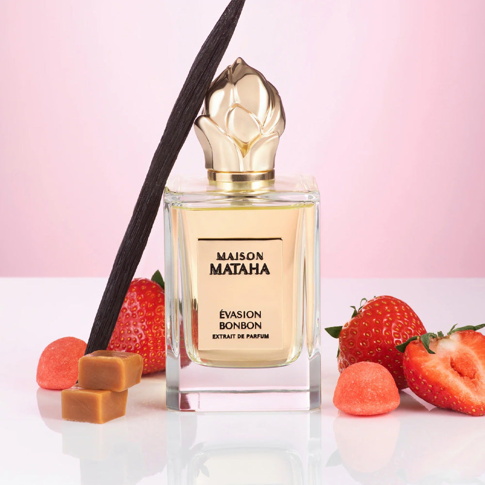 Maison Mataha Evasion Bonbon Extrait de Parfum 100ml bottle – strawberry candy and marshmallow gourmand