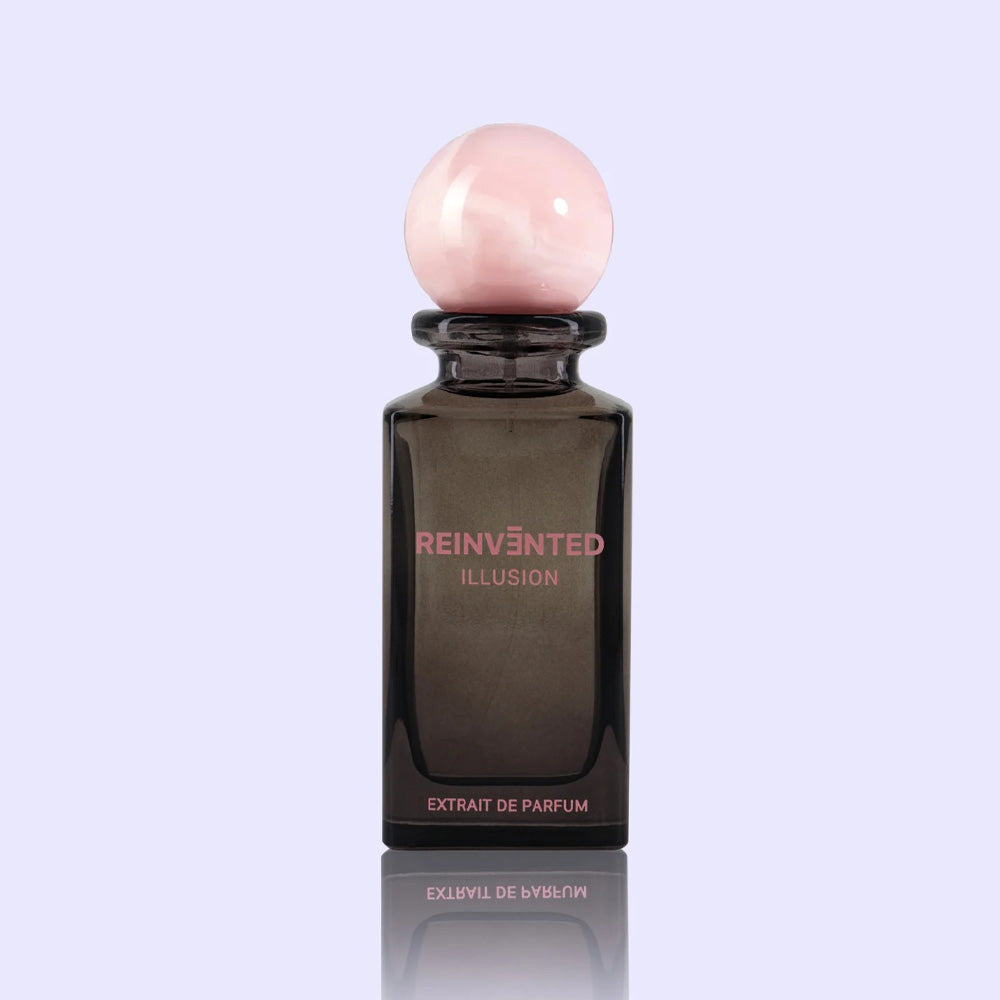 Reinvented Illusion perfume 75ml bottle – rose, saffron and cotton candy with cedarwood