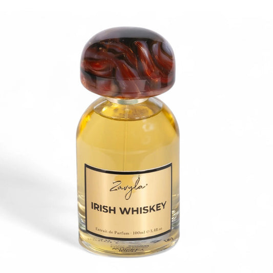 Zavyla Irish Whiskey perfume bottle – lemon and tropical fruit with white flowers, ambergris, oud and vetiver