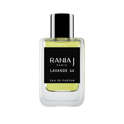 Rania J Lavande 44 perfume 50ml bottle – lavender with oud, vetiver, cedar, tonka and patchouli