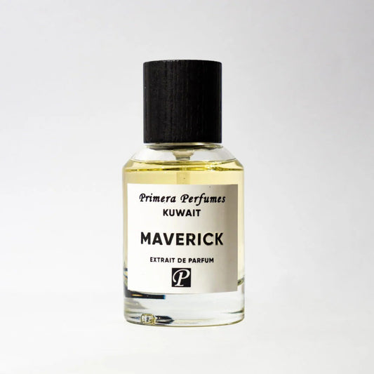 Primera Maverick Extrait de Parfum bottle – fruity aromatic chypre with pineapple, myrrh, tobacco and oakmoss