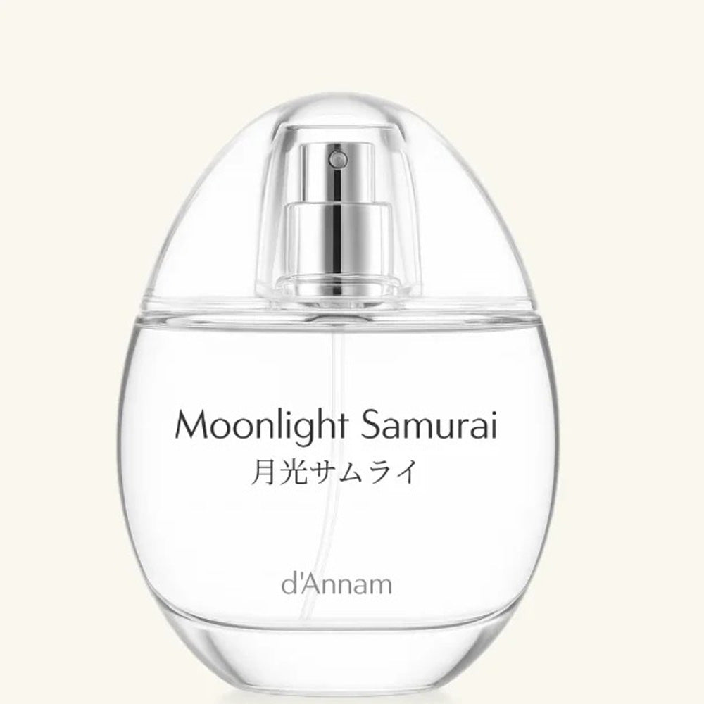 d'Annam Moonlight Samurai perfume bottle – woody leather with sake, wild flowers and cedarwood