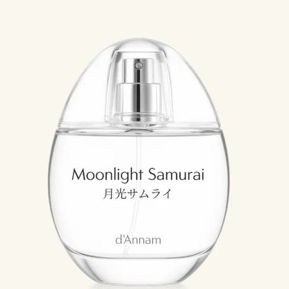 d'Annam Moonlight Samurai perfume bottle – woody leather with sake, wild flowers and cedarwood