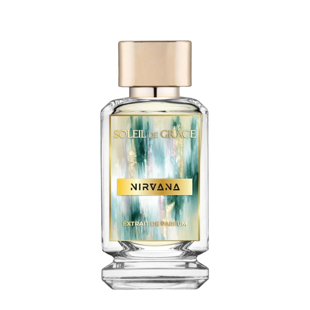 Soleil de Grace Nirvana Extrait de Parfum 100ml bottle – unisex fresh spicy marine with citrus, ginger and agarwood