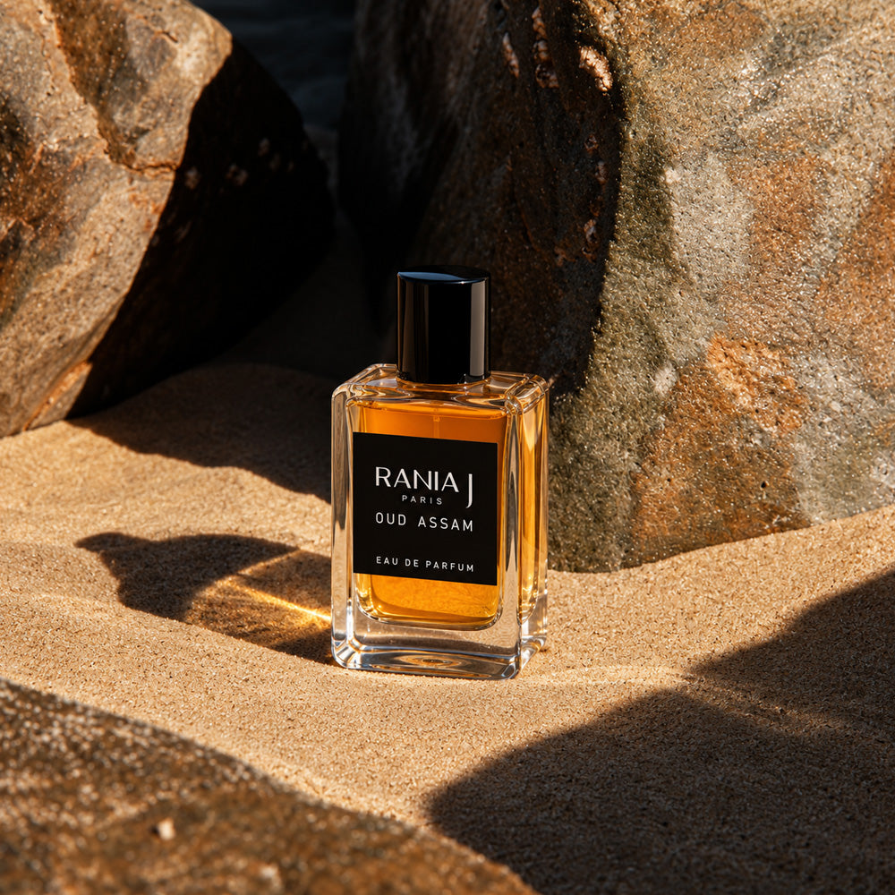 Rania J Oud Assam perfume, natural oud fragrance – alternate view