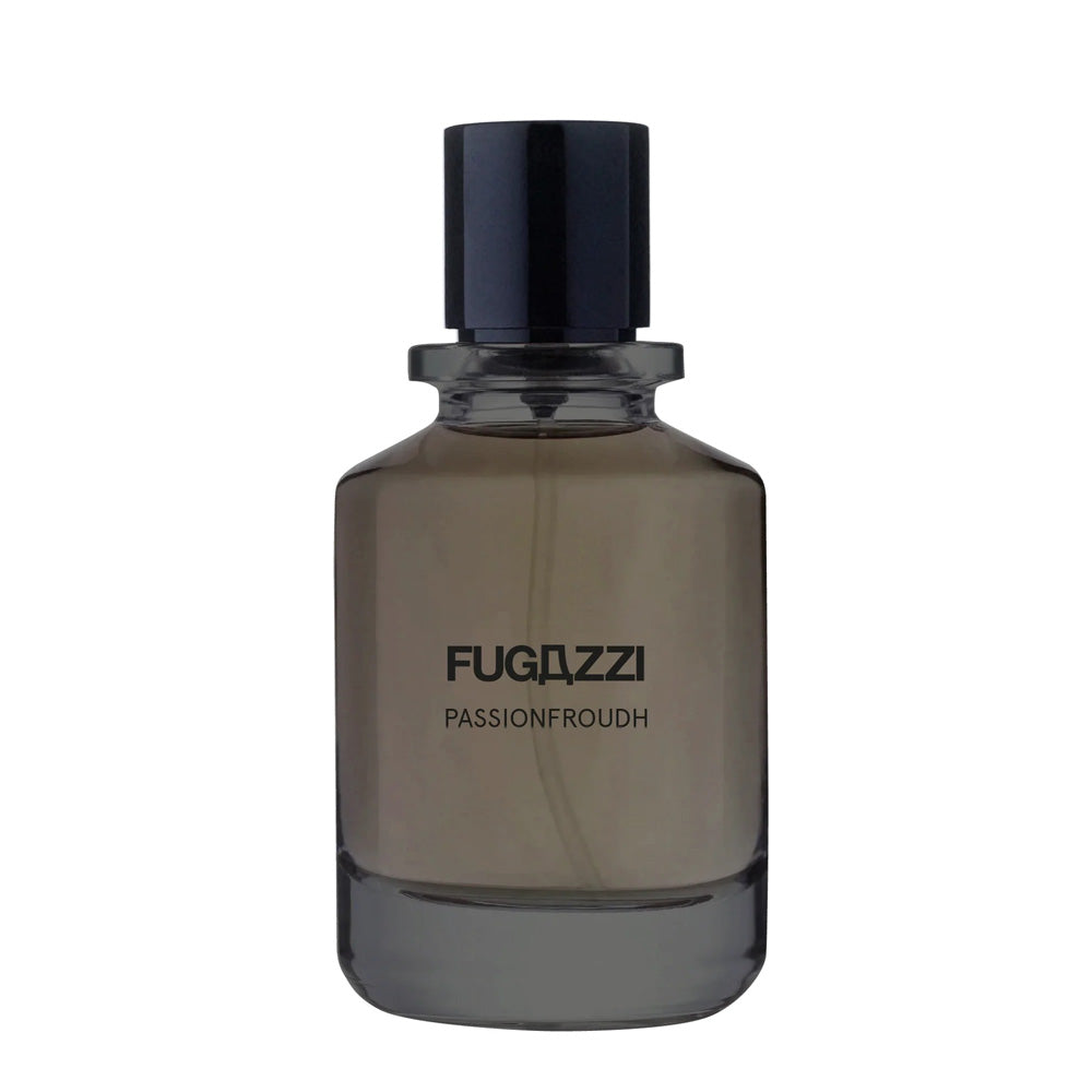 Fugazzi Passionfroudh Extrait de Parfum 100ml bottle – tropical passion fruit oud with mango and black tea