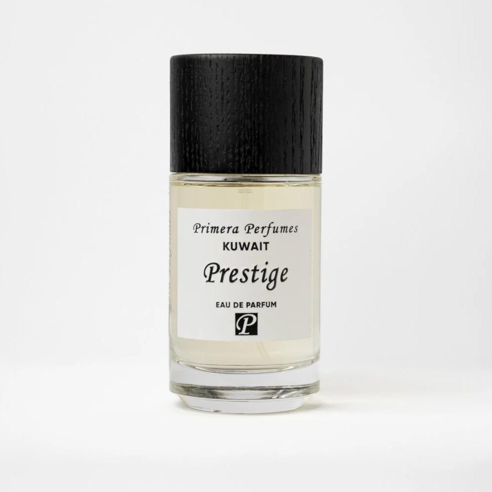 Primera Prestige Eau de Parfum 100ml bottle – rose with fruity patchouli, tea, amber and musk