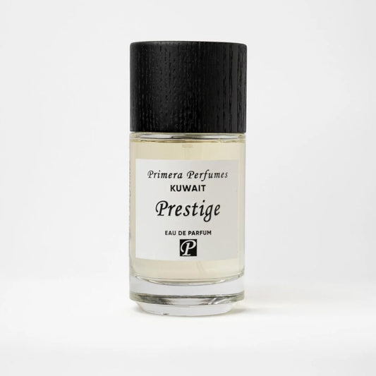 Primera Prestige Eau de Parfum 100ml bottle – rose with fruity patchouli, tea, amber and musk