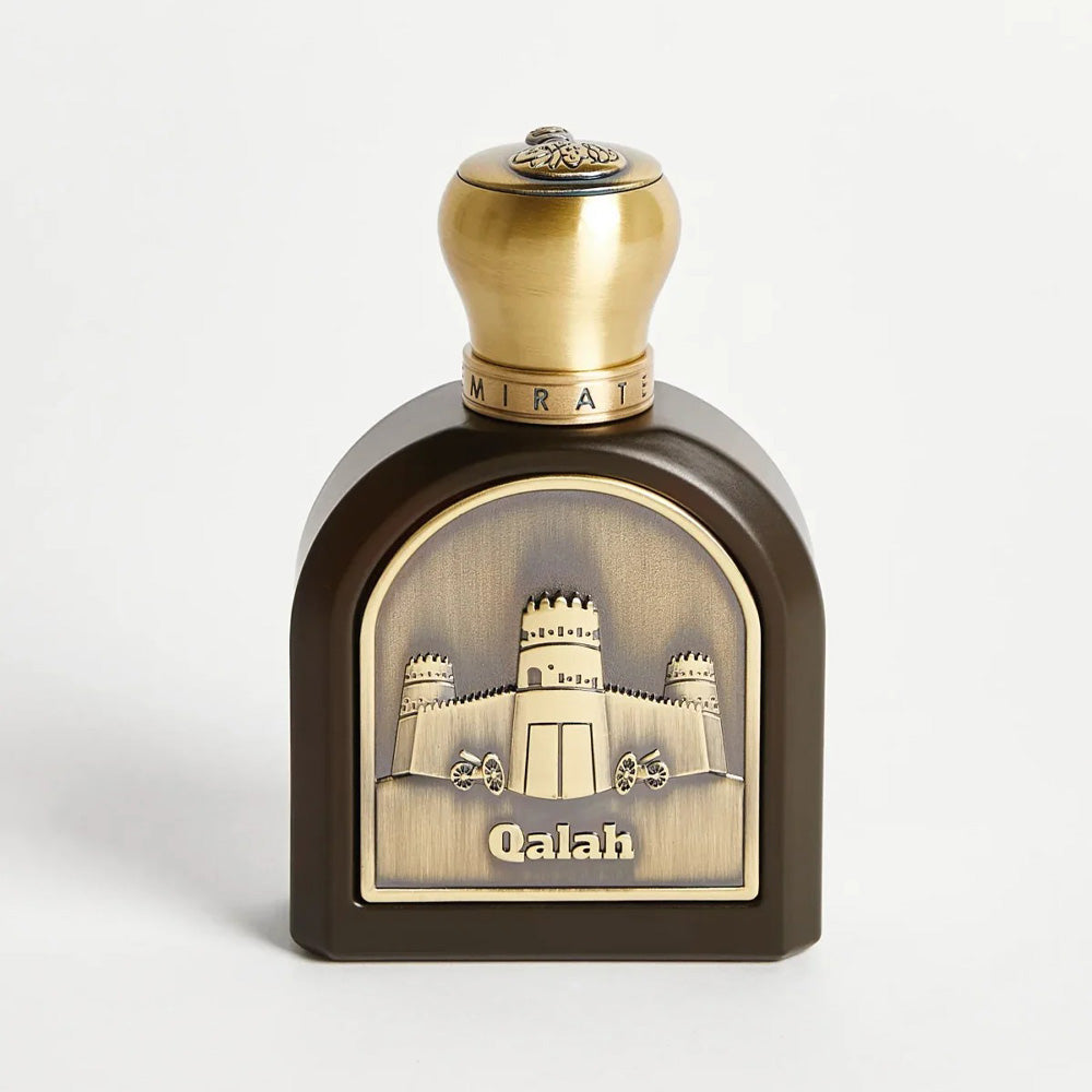 Emirates Pride Qalah perfume bottle – woody oud with green orris, vetiver and white cedar