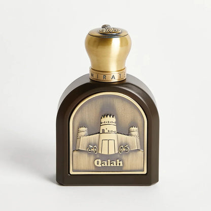 Emirates Pride Qalah perfume bottle – woody oud with green orris, vetiver and white cedar