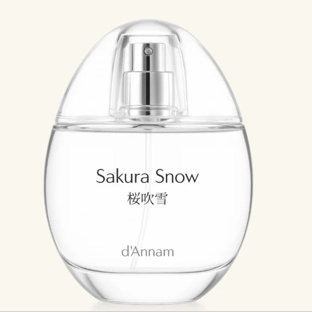 d'Annam Sakura Snow perfume bottle – fresh floral musk with cherry blossom, juniper and lily of the valley