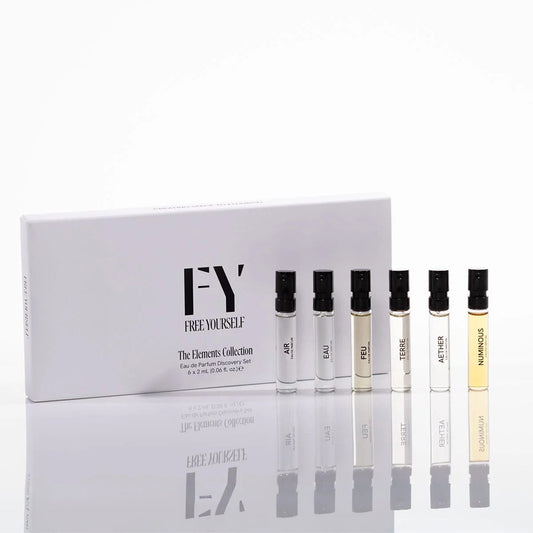 Free Yourself The Elements Collection Discovery Set – 6 unisex eau de parfum samples, 2ml each