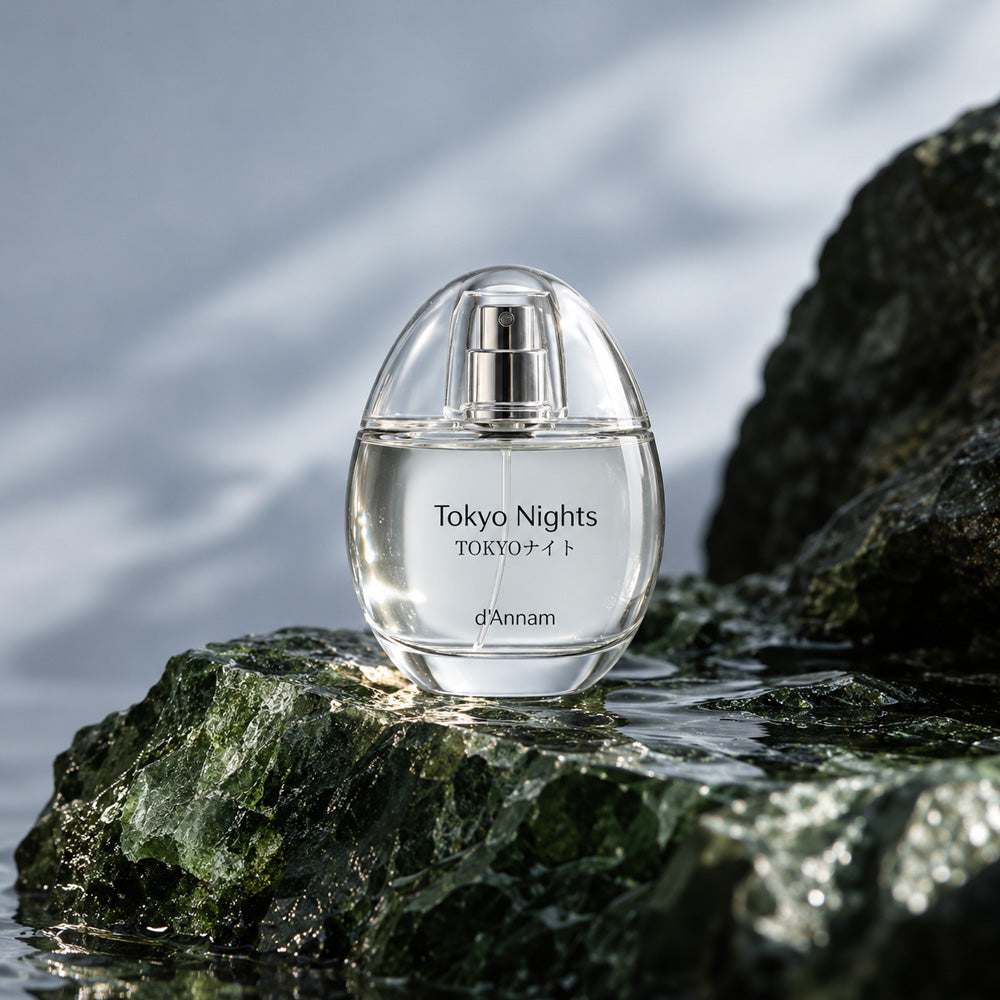 d'Annam Tokyo Nights perfume, plum wine tobacco fragrance – alternate view
