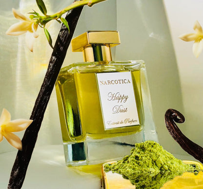 Narcotica Happy Dust Extrait de Parfum, vanilla matcha gourmand fragrance – alternate view